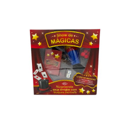 Kit Show de Mágicas Infantil com Livro e Acessórios – Aprenda Diversos Truques